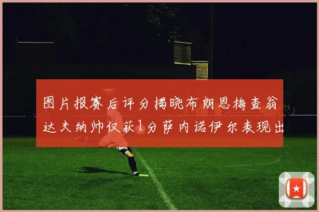 图片报赛后评分揭晓布朗恩梅查翁达夫纳帅仅获1分萨内诺伊尔表现出色获3分